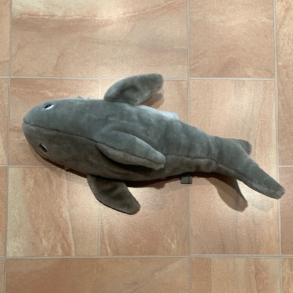 Caltoy Vintage Gray Shark Kids Hand Puppet 18" Plush Stuffed Animal Toy - Picture 2 of 3